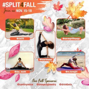 𝖫𝗂𝖾𝗓𝗅 @rnfarmgirl Yoga Challenge Announcement Split4Fall Dates Nov 15 18 Its fall